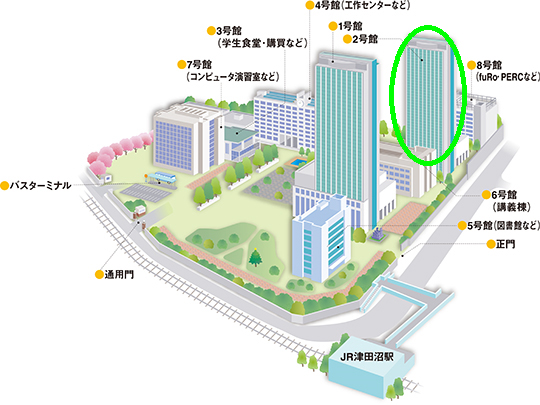 千葉工業大学 津田沼キャンパスの外観